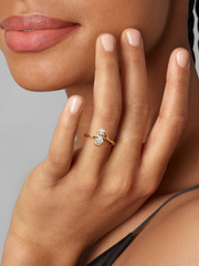 FINAL SALE - Pandora Infinite 14k Gold Double Lab-grown Diamond Ring - 0.50 ct TW, 14k gold
