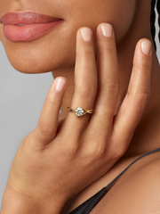 FINAL SALE - Pandora Infinite 14k Gold Lab-grown Diamond Ring - 0.75 ct TW, 14k gold
