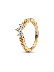 Regal Golden Tiara Ring Set