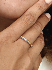 Pandora Timeless Pavé Single-row Ring - 14k gold plating