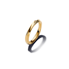 Two-Tone Twists & Turns Ring Set