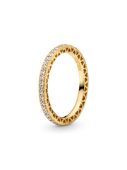 Sparkle & Hearts Ring - 14k gold plating