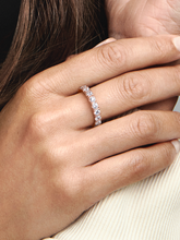 Sparkling Row Eternity Ring - 14k rose gold plating