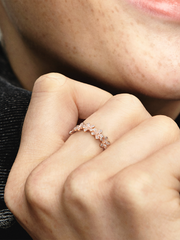 FINAL SALE - Daisy Flower Ring - 14k rose gold plating