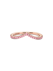 Pandora Timeless Wish Sparkling Pink Ring - 14k rose gold plating