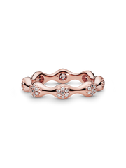 FINAL SALE - Pavé Modern LovePods Ring - 14k rose gold plating