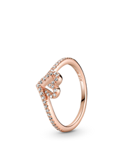 Full of Love and Sparkle Wishbone Ring Set