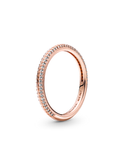 Pandora ME Pavé Ring - 14k rose gold plating