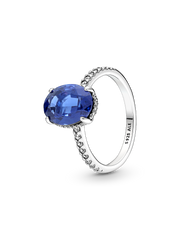 Sparkling Statement Halo Ring - Sterling silver