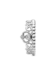 Princess Tiara Crown Ring - Sterling silver