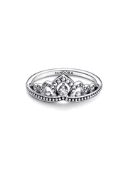 FINAL SALE - Regal Beaded Tiara Ring - Sterling silver