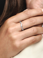 Shooting Stars Sparkling Ring - Sterling silver