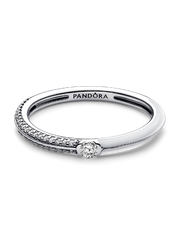 Pandora ME Pavé & White Dual Ring - Sterling silver