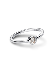 Pandora Era Bezel Sterling Silver Lab-grown Diamond Ring - 0.25 ct TW, Sterling silver