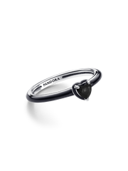 Pandora ME Black Chakra Heart Ring - Sterling silver