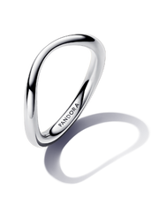Organically Shaped Band Ring - Sterling silver