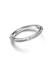 FINAL SALE - Texture & Stones Ring - Sterling silver