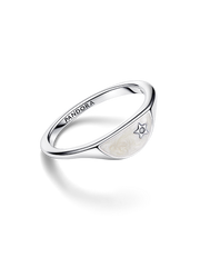 Pandora ME Halved Enamel Signet Ring - Sterling silver