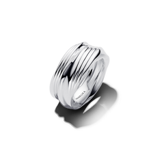 Two-Tone Twists & Turns Ring Set