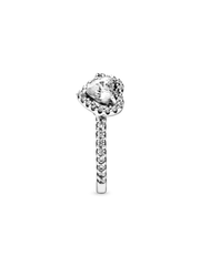 Elevated Heart Ring - Sterling silver