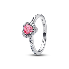 Pink Heart to Hearts Ring Set