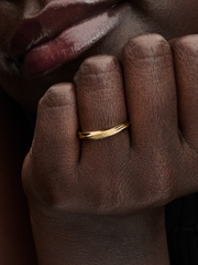 Twisted Ring - 14k gold plating