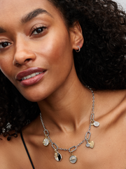 Five Links Chain Necklace - Sterling silver