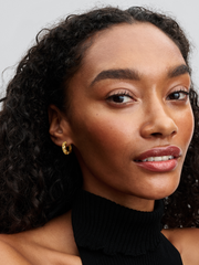 Yellow Hoop Earrings - 14k gold plating