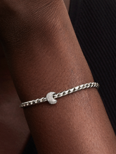 Textured Moon Mini Charm - Sterling silver
