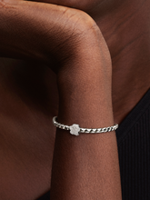 Textured Paw Mini Charm - Sterling silver
