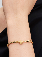 Textured Star Mini Charm - 14k gold plating