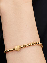 Textured Heart Mini Charm - 14k gold plating