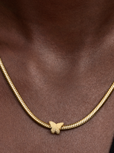Textured Butterfly Mini Charm - 14k gold plating