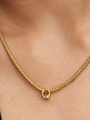 Letter Q Alphabet Charm - 14k gold plating