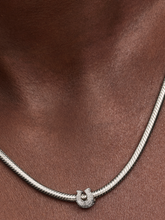 Textured Horseshoe Mini Charm - Sterling silver