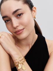 Engravable Butterfly Wing Tag Pendant - 14k gold plating