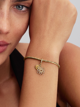 Sparkling Firework Double Dangle Charm - 14k gold plating
