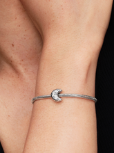 Crescent Moon Charm - Sterling silver