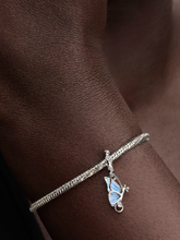 Winged Dangle Charm - Sterling silver