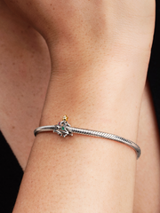 Christmas Tree Charm - Sterling silver, 14k gold plating