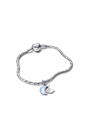 Crescent Moon Charm Bracelet Set