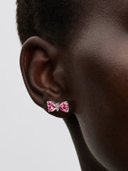 Bow Stud Earrings - Sterling silver