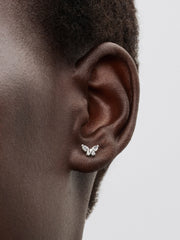 Butterfly Stud Earrings - Sterling silver