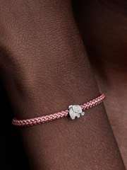 Textured Elephant Mini Charm - Sterling silver