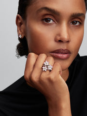 Cherry Blossom Stud Earrings - Sterling silver