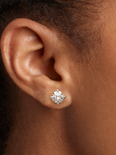 Pandora Era 14k White Gold Lab-grown Diamond Earrings - 1.00 ct TW, 14k white gold
