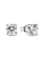 Pandora Era Lab-grown Diamond Pendant Necklace and Earring Set 2.00 carat tw 14k White Gold