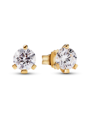 FINAL SALE - Pandora Nova 14k Gold Lab-grown Diamond Earrings - 1.00 ct TW, 14k gold