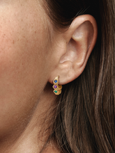 Marvel The Avengers Infinity Stones Hoop Earrings - 14k gold plating
