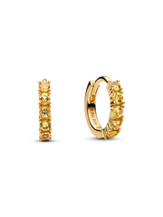 Yellow Huggie Earrings - 14k gold plating